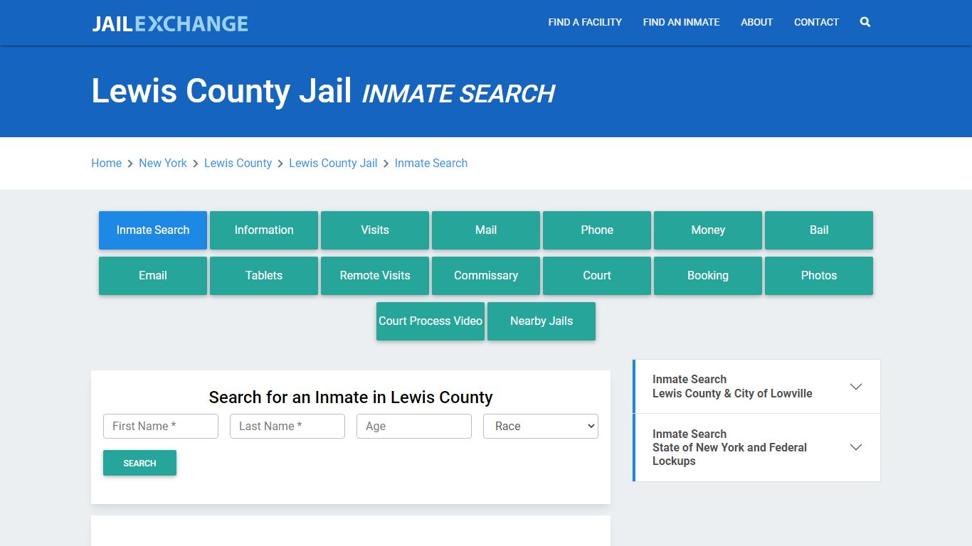 Lewis County Jail, NY Inmate Search: Roster & Mugshots