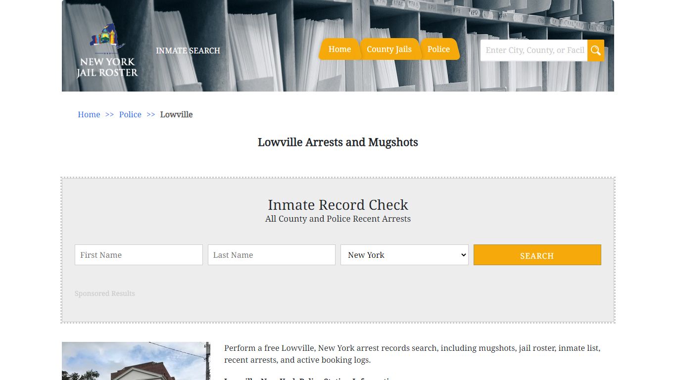 Lowville Arrests and Mugshots - Jail Roster Search